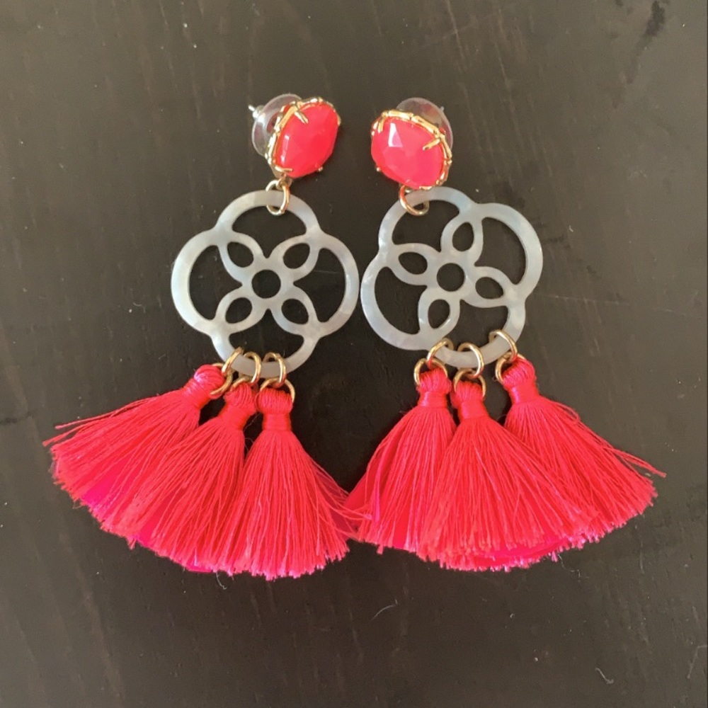 Lilly Pulitzer Sandpiper Earrings Havana Pink